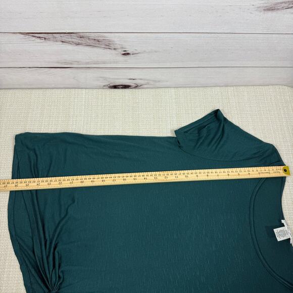 Rue‎ Juju Women's Teal Short Sleeve Twist Hem Blouse Size XL - Picture 7 of 7